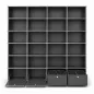 USM HALLER | Bibliothèque 24 cases 4 x 6| L 266 x H 214 cm| gris anthracite