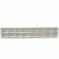 SYSTEM4|Meuble bas |8x2 - 16 cases|L 600 × H 80 cm |Blanc
