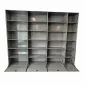 USM HALLER|Bibliothèque 24 cases 4 x 6|4 colonnes avec clapet |L 300 × H 210 cm|gris anthracite USM HALLER|Bibliothèque 24 cases 4 x 6|4 colonnes avec clapet |L 300 × H 210 cm|gris anthracite
