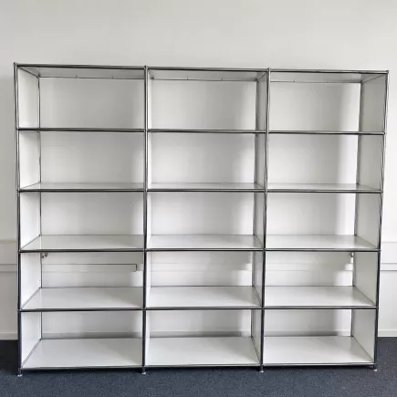 SYSTEM4|Bibliothèque ouverte |3x5 - 15 cases|L 225 × H 192|Blanc