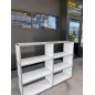 SYSTEM4|Bibliothèque basse ouverte |2x3 - 6 cases|L 150 × H 119 cm|Blanc