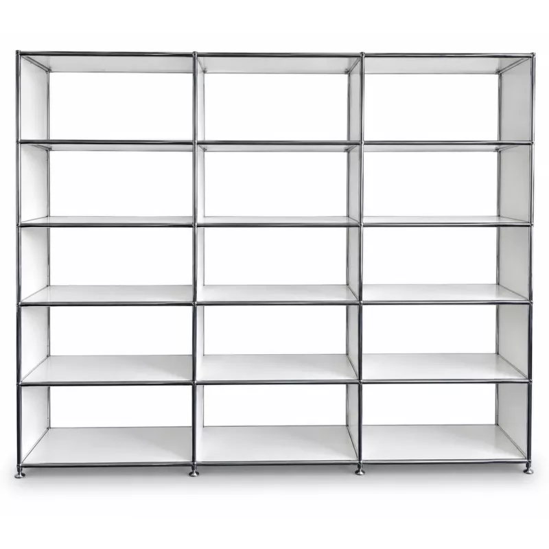 SYSTEM4|Bibliothèque ouverte|3x5 - 15 cases|L 225 × H 192|Blanc
