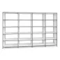SYSTEM4|Grande bibliothèque ouverte|4 x 5-20 cases|L 300 × H 192 cm|Blanc