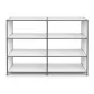 SYSTEM4|Bibliothèque basse ouverte |2x3 - 6 cases|L 150 × H 119 cm|Blanc SYSTEM4|Bibliothèque basse ouverte |2x3 - 6 cases|L 150 × H 119 cm|Blanc