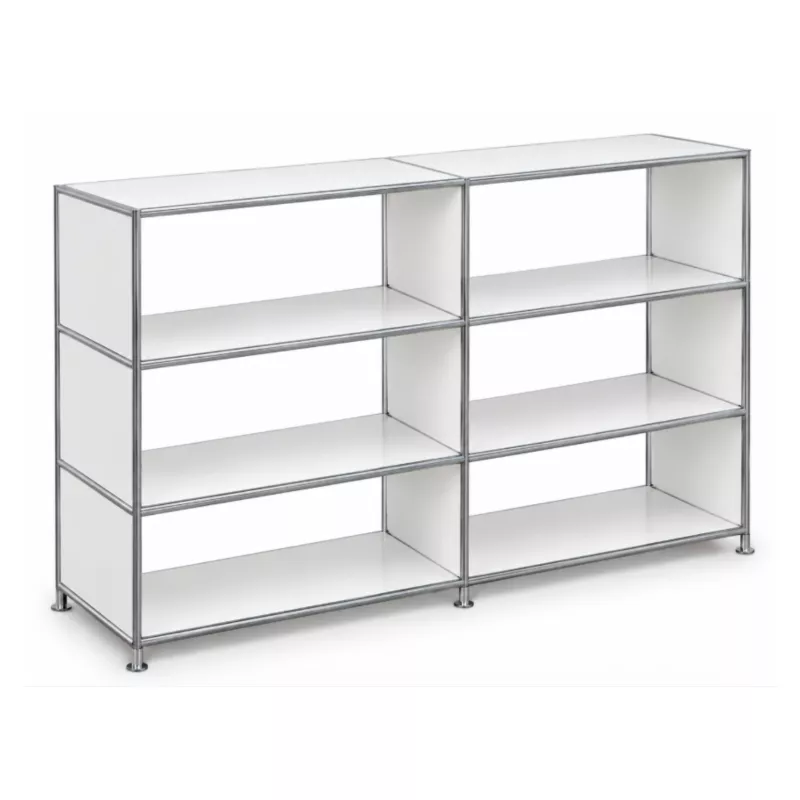 SYSTEM4|Bibliothèque basse ouverte |2x3 - 6 cases|L 150 × H 119 cm|Blanc SYSTEM4|Bibliothèque basse ouverte |2x3 - 6 cases|L 150 × H 119 cm|Blanc