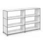 SYSTEM4|Bibliothèque basse ouverte |2x3 - 6 cases|L 150 × H 119 cm|Blanc SYSTEM4|Bibliothèque basse ouverte |2x3 - 6 cases|L 150 × H 119 cm|Blanc