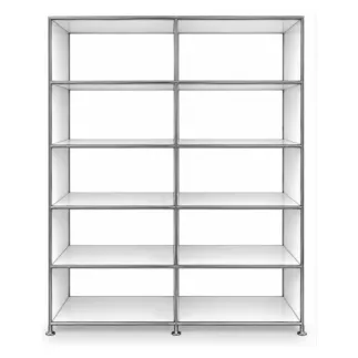 SYSTEM4|Bibliothèque ouverte|2x5 - 10 cases|L 150 × H 192|Blanc