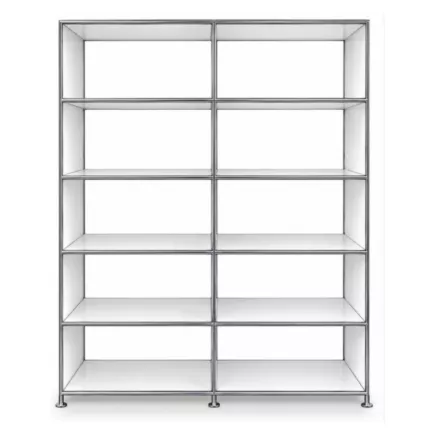 SYSTEM4|Bibliothèque ouverte|2x5 - 10 cases|L 150 × H 192|Blanc
