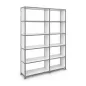 SYSTEM4|Bibliothèque ouverte|2x5 - 10 cases|L 125 × H 192|Blanc SYSTEM4|Bibliothèque ouverte|2x5 - 10 cases|L 125 × H 192|Blanc