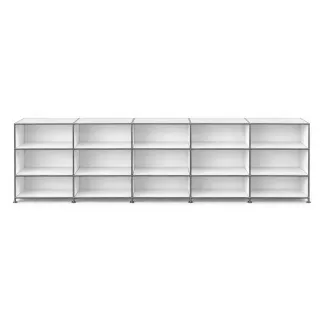 SYSTEM4|Séparation ouverte |3x5 - 15 cases|L 375× H 118|Blanc