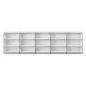 SYSTEM4|Séparation ouverte |3x5 - 15 cases|L 375× H 118|Blanc SYSTEM4|Séparation ouverte |3x5 - 15 cases|L 375× H 118|Blanc