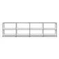 SYSTEM4|Bibliothèque ouverte|4x2 - 8 cases|L 300 × H 80|Blanc