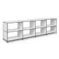 SYSTEM4|Bibliothèque ouverte|4x2 - 8 cases|L 300 × H 80|Blanc