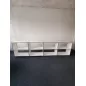 SYSTEM4|Bibliothèque ouverte|4x2 - 8 cases|L 300 × H 80|Blanc