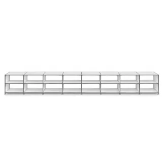 SYSTEM4|Meuble bas |8x2 - 16 cases|L 600 × H 80 cm |Blanc