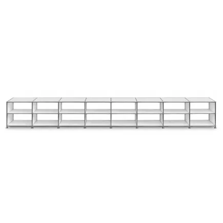 SYSTEM4|Meuble bas |8x2 - 16 cases|L 600 × H 80 cm |Blanc