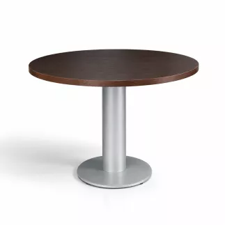 EXPRIM|Table ronde pied tulipe| Diamètre 100 cm |Noyer