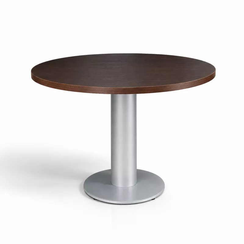 EXPRIM|Table ronde pied tulipe| Diamètre 100 cm |Noyer