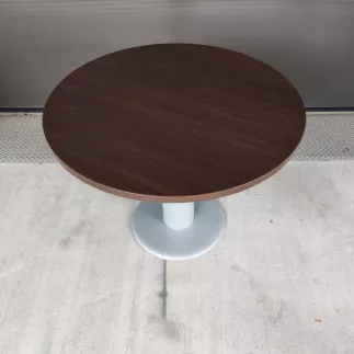 EXPRIM|Table ronde pied tulipe| Diamètre 100 cm |Noyer