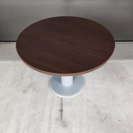 EXPRIM|Table ronde pied tulipe| Diamètre 100 cm |Noyer