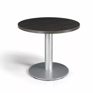 EXPRIM|Table ronde pied tulipe| Diamètre 80 cm |Chêne café