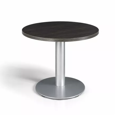 EXPRIM|Table ronde pied tulipe| Diamètre 80 cm |Chêne café