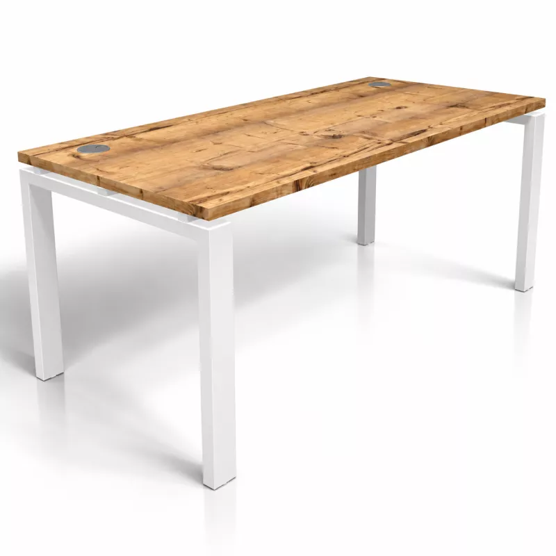 ASTRO│Bureau droit L 160 x P 70│Timber/Blanc ASTRO│Bureau droit L 160 x P 70│Timber/Blanc