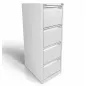 BISLEY│Classeur à dossiers suspendus H132,5 cm - 4 tiroirs│Gris clair