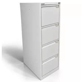 BISLEY│Classeur à dossiers suspendus H132,5 cm - 4 tiroirs│Gris souris
