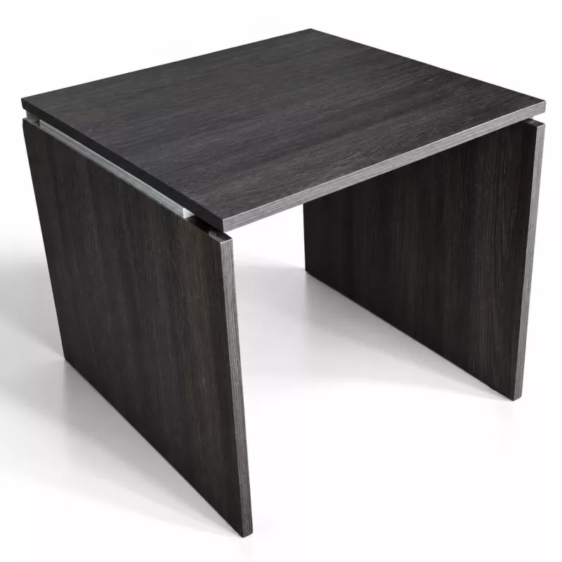 MOKA│Table d'appoint - Bureau│L 80 x p 80│Chêne Café