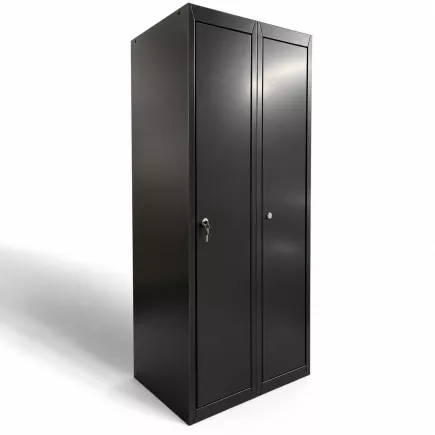EOL│Vestiaire L 60 x p 50 x H 180 cm - 2 casiers - Industrie Propre │Gris anthracite