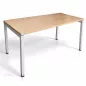 LO LISTA│modèle LO Motion - Bureau 160x80 cm - Hauteur réglable│Hêtre / Gris alu