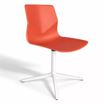 FOUR DESIGN│Modèle FourSure 99│Design Strand + Hvass│Chaise d'accueil / collectivité│Orange