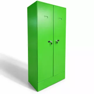 PRO│Vestiaire métallique - 2 casiers L60 cm│Vert