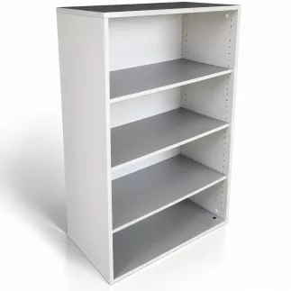 SANMA│Armoire ouverte H134 cm - 4 hauteurs│Gris clair