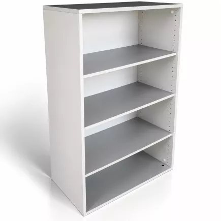 SANMA│Armoire ouverte H134 cm - 4 hauteurs│Gris clair