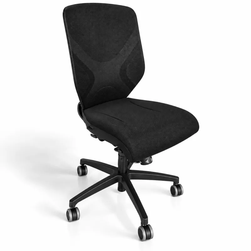 WILKHALN IN 184│Fauteuil de travail sans accoudoirs│Noir