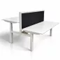 ELITE PROGRESS BACK │ Bureaux électriques L. 160 cm structure partagée - 2 postes - cloison incluse ELITE PROGRESS BACK │ Bureaux électriques L. 160 cm structure partagée - 2 postes - cloison incluse