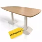 WORKING│Table haute - Tonneau 6 à 8 personnes│Chêne clair/Blanc WORKING│Table haute - Tonneau 6 à 8 personnes│Chêne clair/Blanc