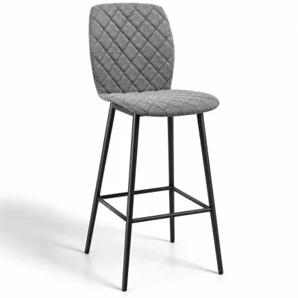 VEGAS EXPO │Tabouret H110 cm- Assise pivotante H75 cm│Gris clair
