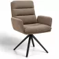 HELSINKI EXPO│Siège d'accueil - visiteur│Assise pivotante avec rappel│Beige