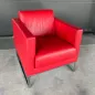 MARELLI CUBIC│Designer Giulio Marelli │Canapé cuir 1 place│L70 x H78 cm│Rouge