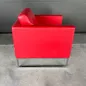 MARELLI CUBIC│Designer Giulio Marelli │Canapé cuir 1 place│L70 x H78 cm│Rouge