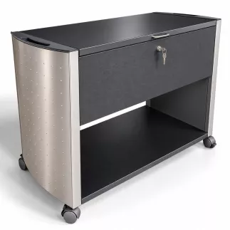 BIGLA │Modèle Top 100│Desserte pour dossiers suspendus│ L 98.5 x P 44 x H 69.5 cm│Gris anthracite