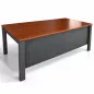 BIGLA │Bureau droit réglable avec voile de fond│L180 x P90 cm│Noyer/Noir BIGLA │Bureau droit réglable avec voile de fond│L180 x P90 cm│Noyer/Noir