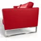 MARELLI CUBIC│Designer Giulio Marelli│Canapé cuir 2 places│L155 x H78 cm│Rouge