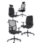 OPUS TISSU|Fauteuil de travail|synchrone ergonomique -accoudoirs 4D