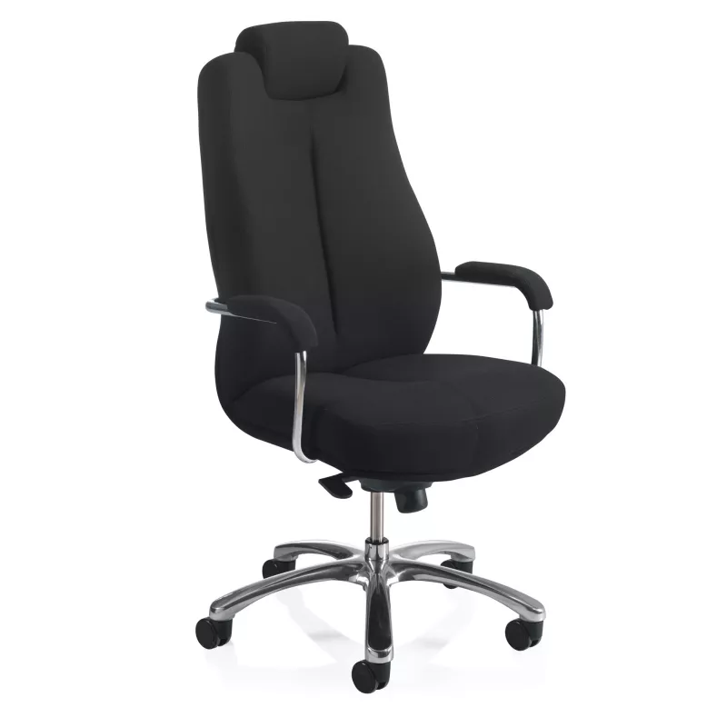 24H PRO│Fauteuil de travail - usage intensif 24H/24│Noir/Chromé 24H PRO│Fauteuil de travail - usage intensif 24H/24│Noir/Chromé