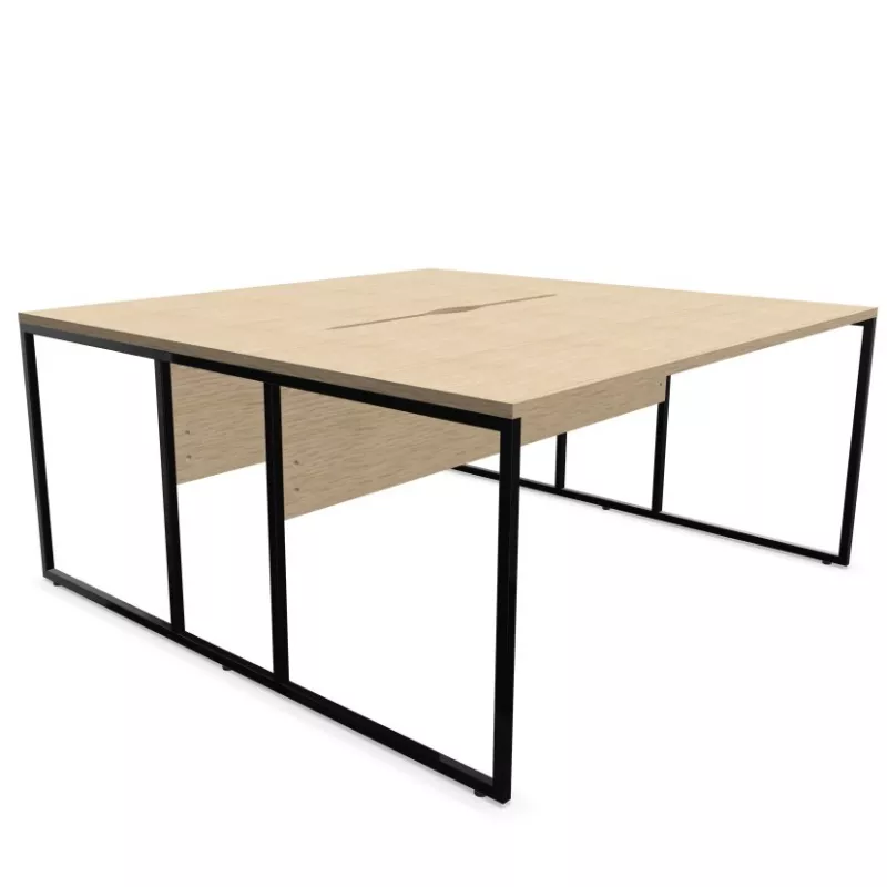 STRICTO│Bureaux structure partagée - 2 postes - profondeur 160 cm